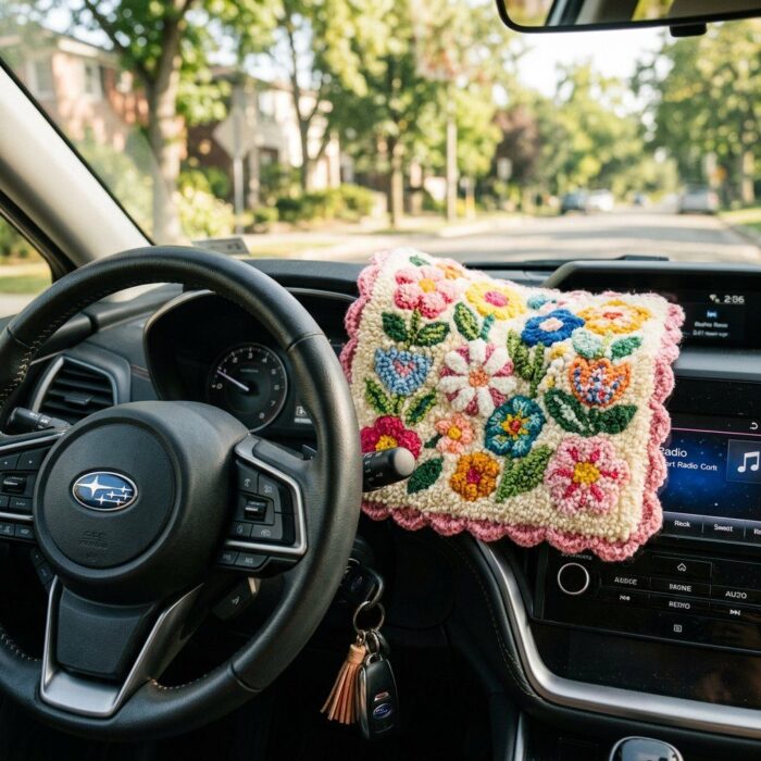 Car Dashboard Mat — Flower