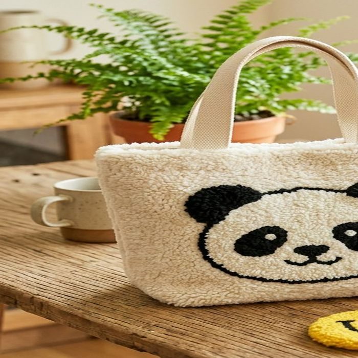 Panda Tufted Tote Bag