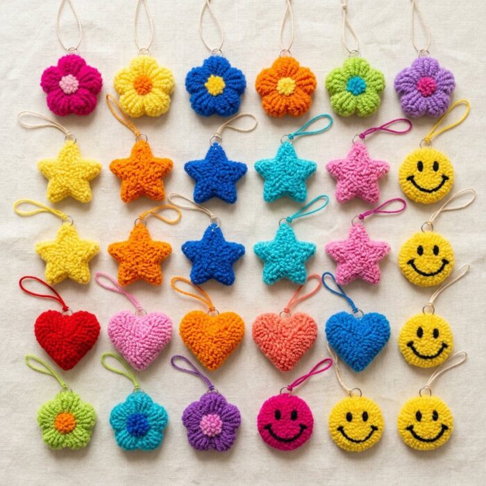 Tufted Ornaments Gift Set