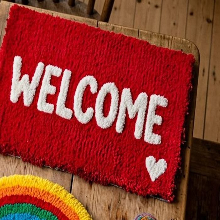 WELCOME Door Mat (Red)